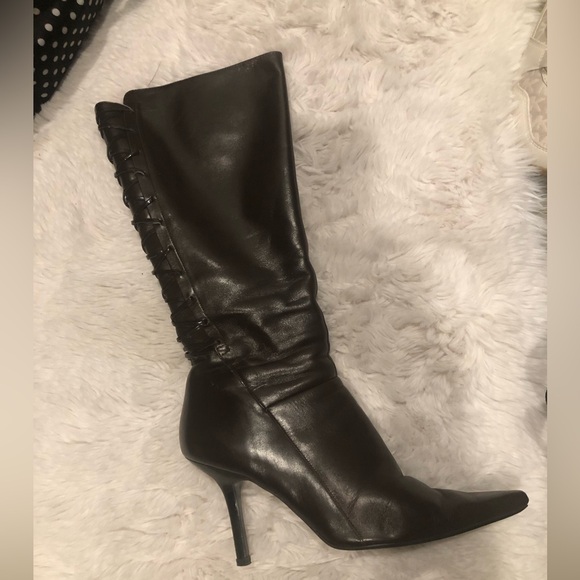 SALE💥Brown leather lace up boots - Picture 3 of 4